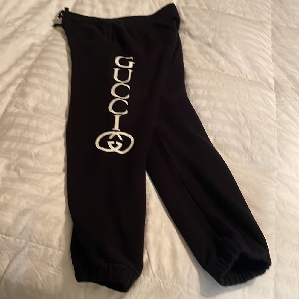 Black interlocking G xl Gucci pants
